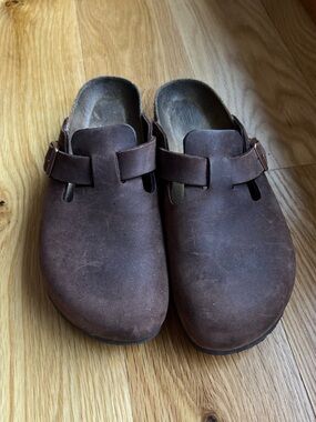 BIRKENSTOCK Boston in Mocha Leather 40